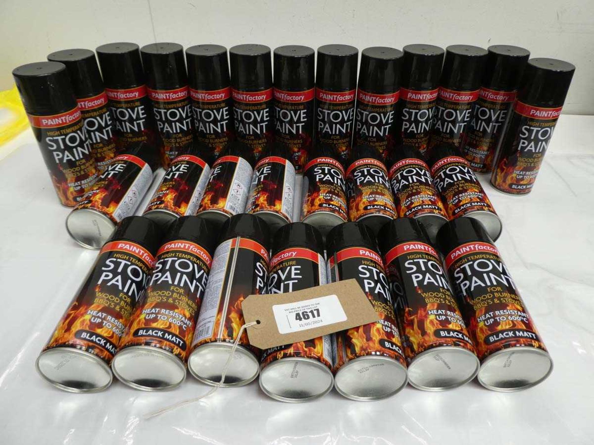 +VAT 28 cans of Paint Factory Stove paint