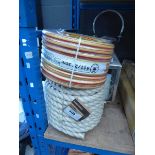 +VAT Roll of polyhemp twisted rope and a hose pipe