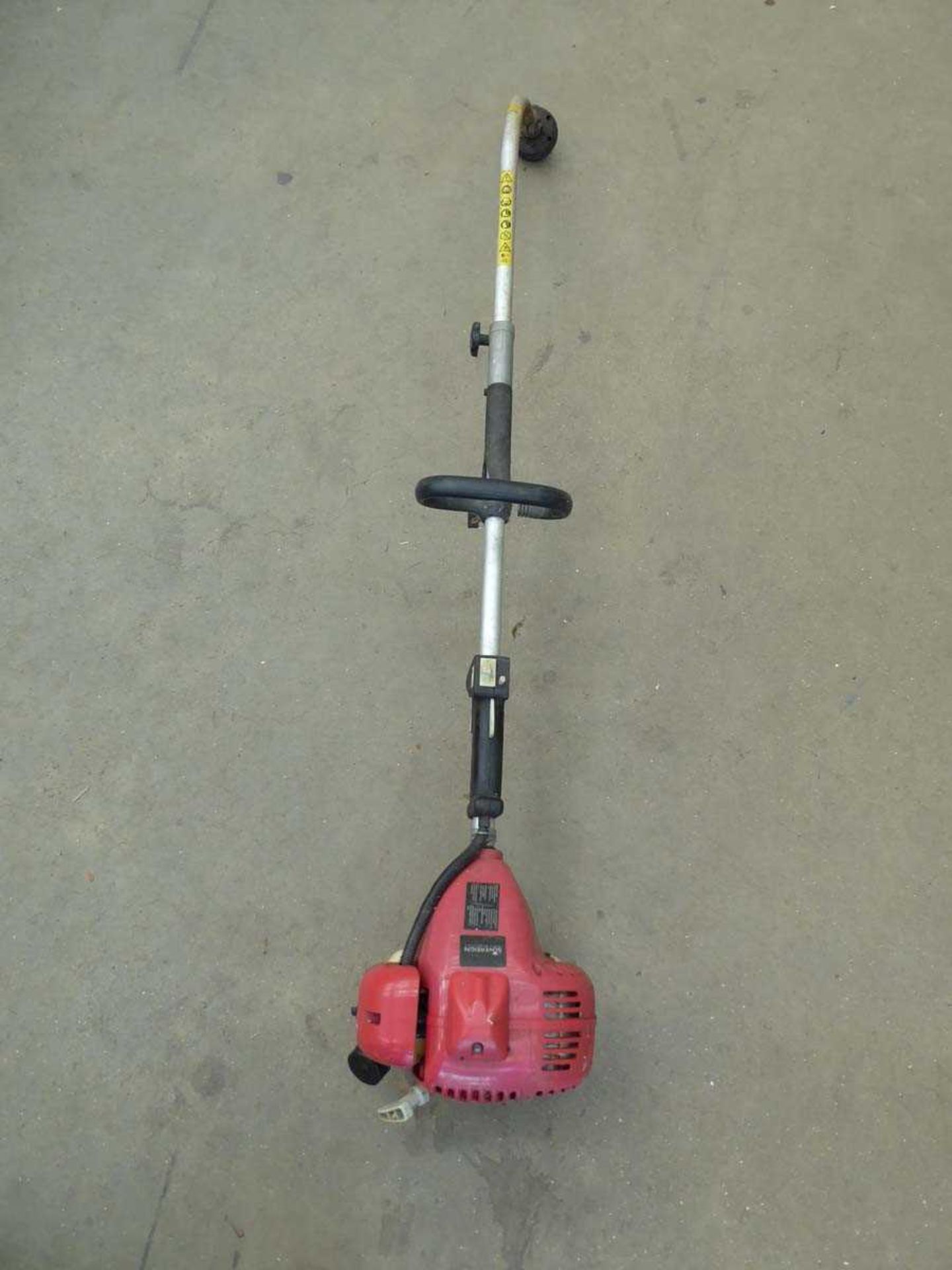 Sovereign petrol powered bent shaft strimmer