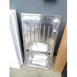 3 x 1.5 bowls stainless steel sinks