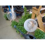 +VAT Two round planters on stands