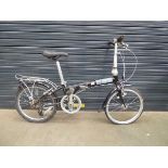 Black and grey foldup bike
