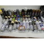 +VAT Large quantity of spray paints