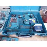 Makita 24V battery drill with 2 batteries and charger