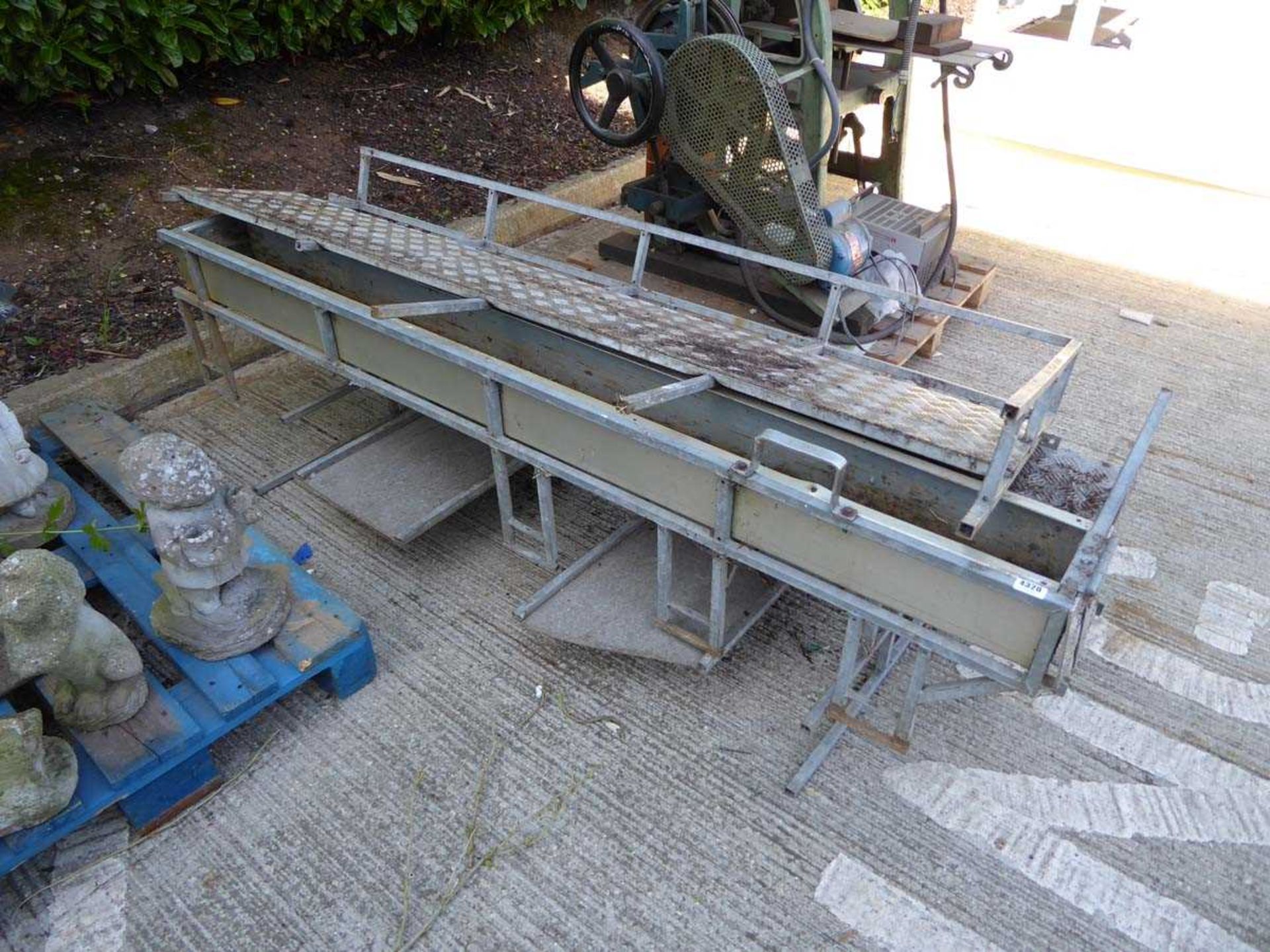 Landrover galvanised Explorer roof rack (cut in three sections)