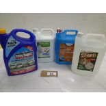 +VAT 5L containers of Patio Magic, Moss-Go, Brick & Patio Cleaner and Apply & Goodbye solution