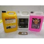 +VAT 5L containers of Pressure Washer fluid, Interior Detailer and Stabilising Solution
