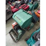 Qualcast petrol powered cylinder mower with grass box