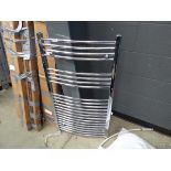 Electric chrome towel radiator and shower valve in sack