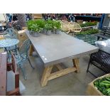 Large rectangular garden table
