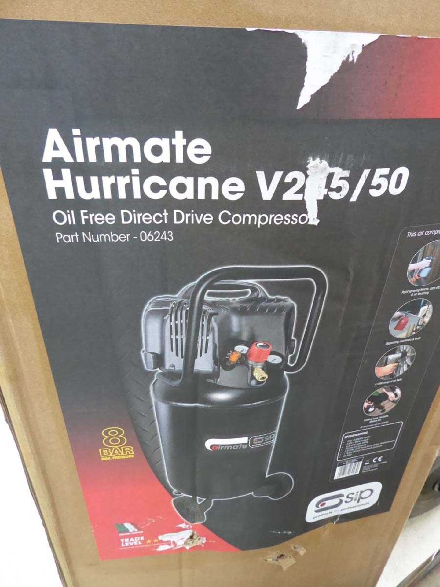 Boxed Airmate upright electric compressor - Image 2 of 2