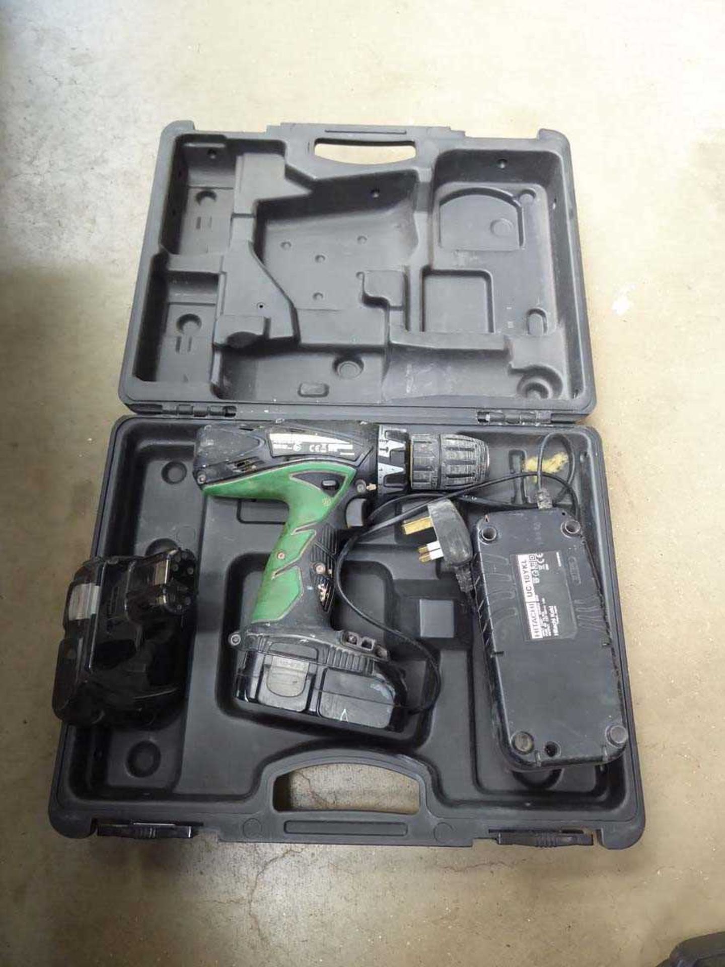 Hitachi drill, hot air gun and another drill - Image 2 of 2