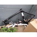 +VAT Bike frame, forks, racing handle bars and seat