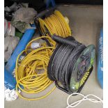 2 extension cables and cable reel