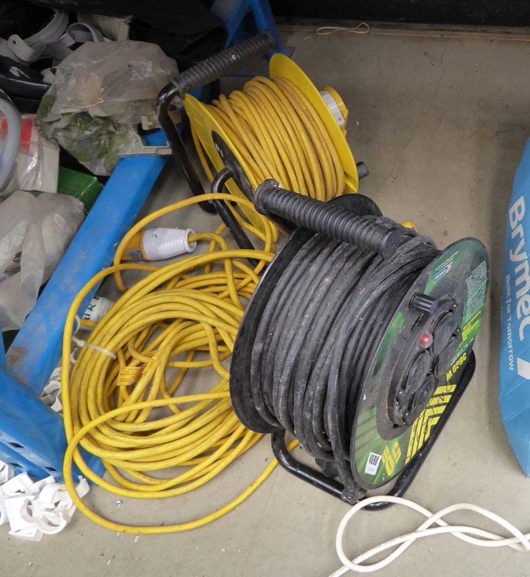 2 extension cables and cable reel