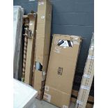 +VAT Boxed flatpack unit and a box containing aluminium bars