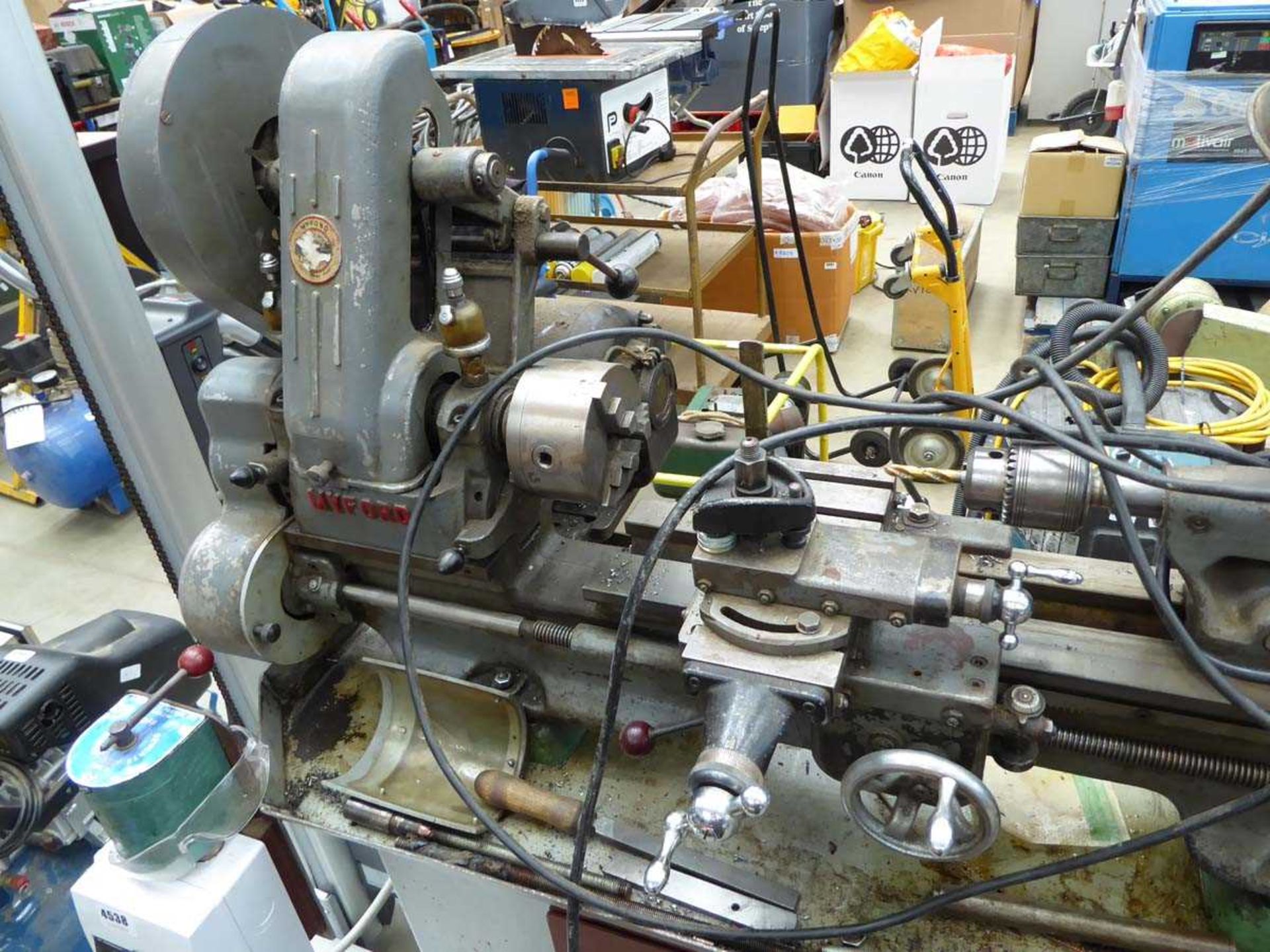 Myford engineers model making lathe with a range of tooling, single phase with control box. - Image 2 of 3