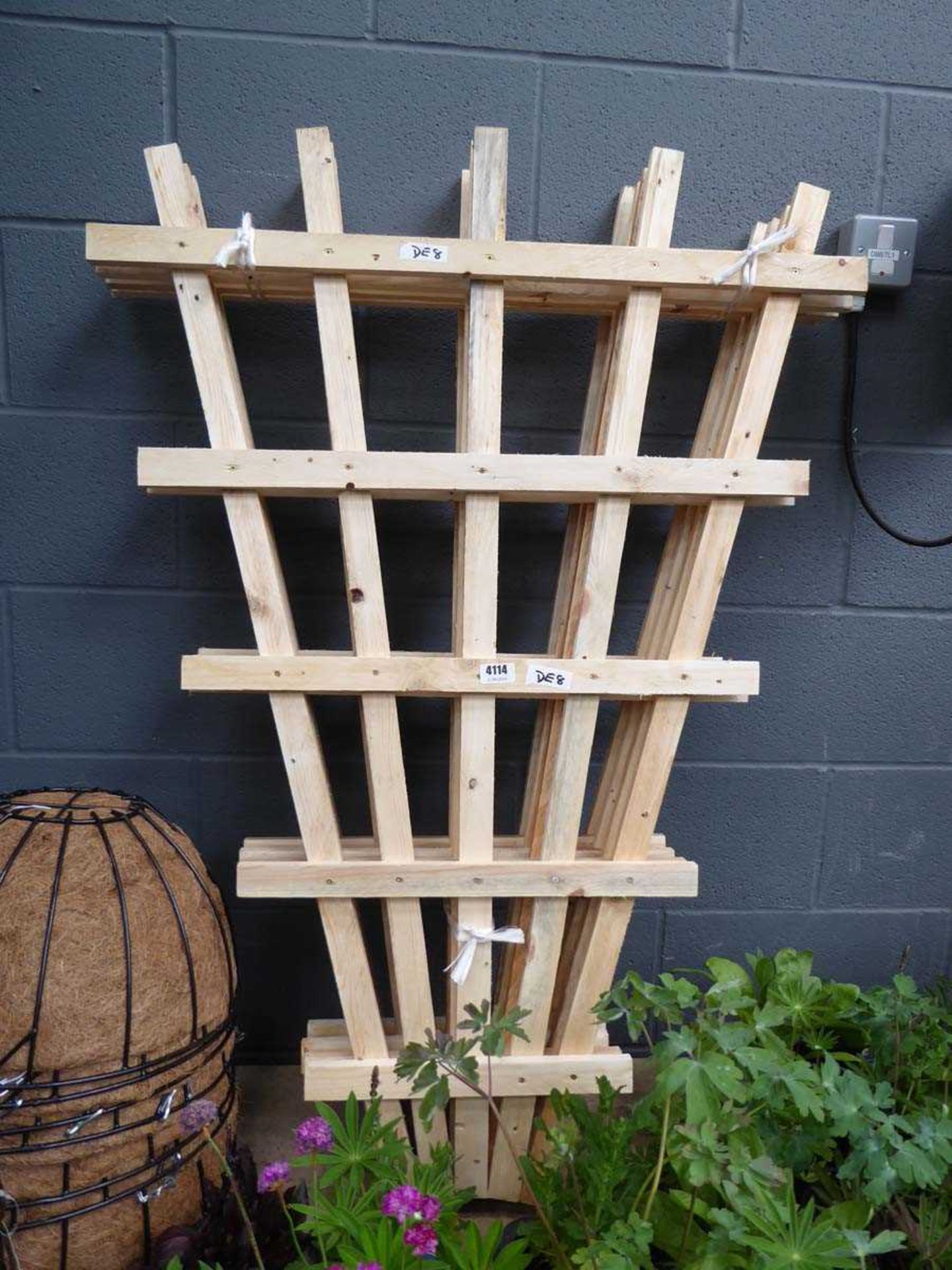 4 pieces of small fan trellis