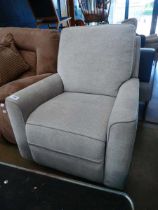 +VAT Grey swivel lounge armchair