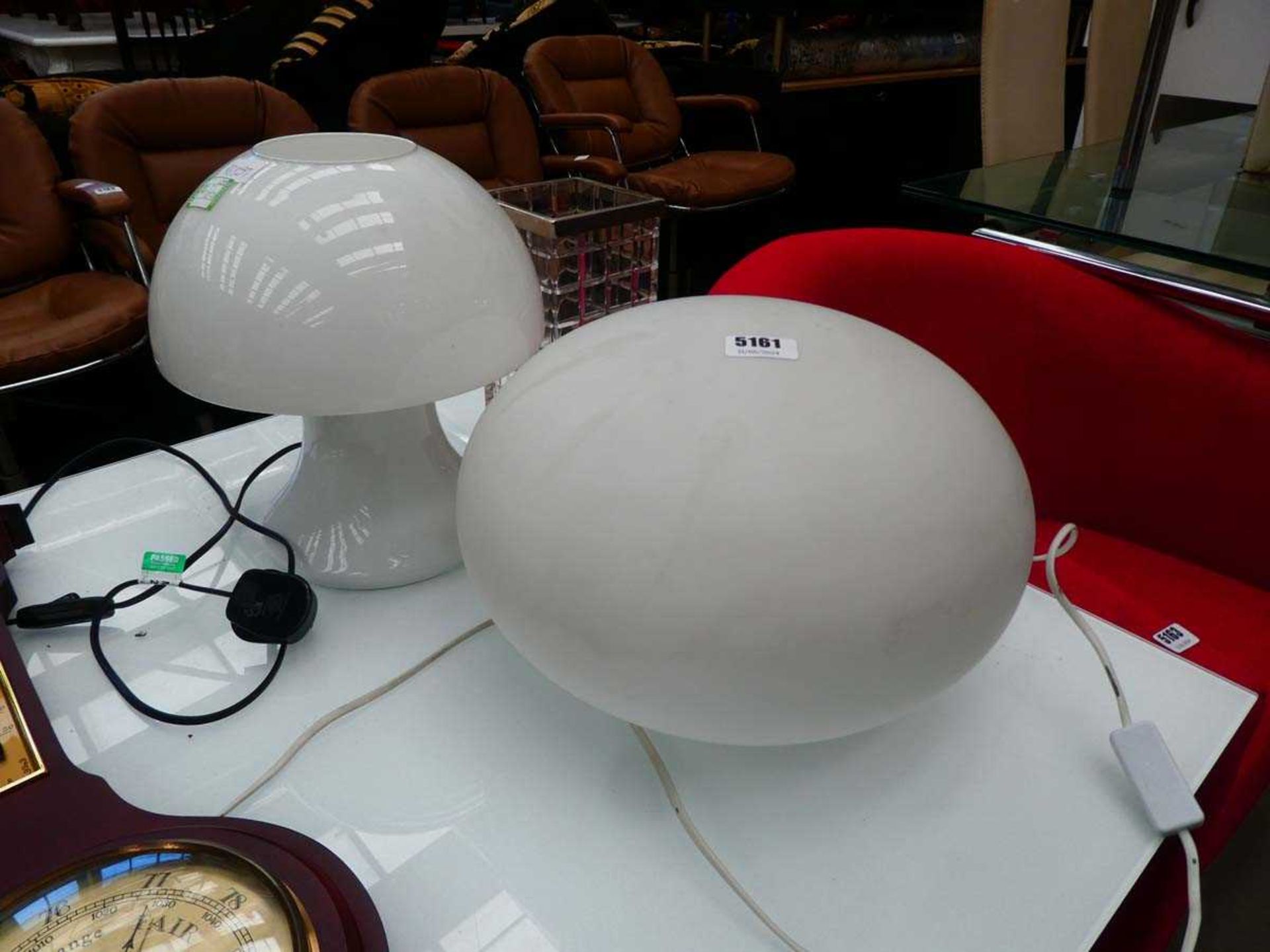 Three various table lamps
