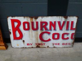 Cadbury Bournville Coco enamelled sign