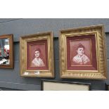 (10) Pair of portraits on panels