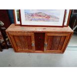 Pine double door cupboard