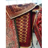 (13) Iranian woollen carpet with golden ground