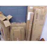 +VAT 6 boxes of assorted flatpack furniture
