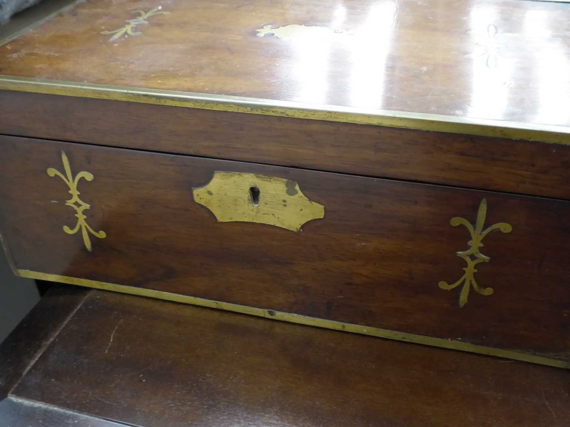 2 Victorian rosewood writing slopes and a walnut box Overall condition is poor particularly poor - Image 6 of 10