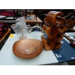 Decorative wine holder and table centre / bowl