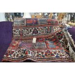 Persian geometric woollen carpet