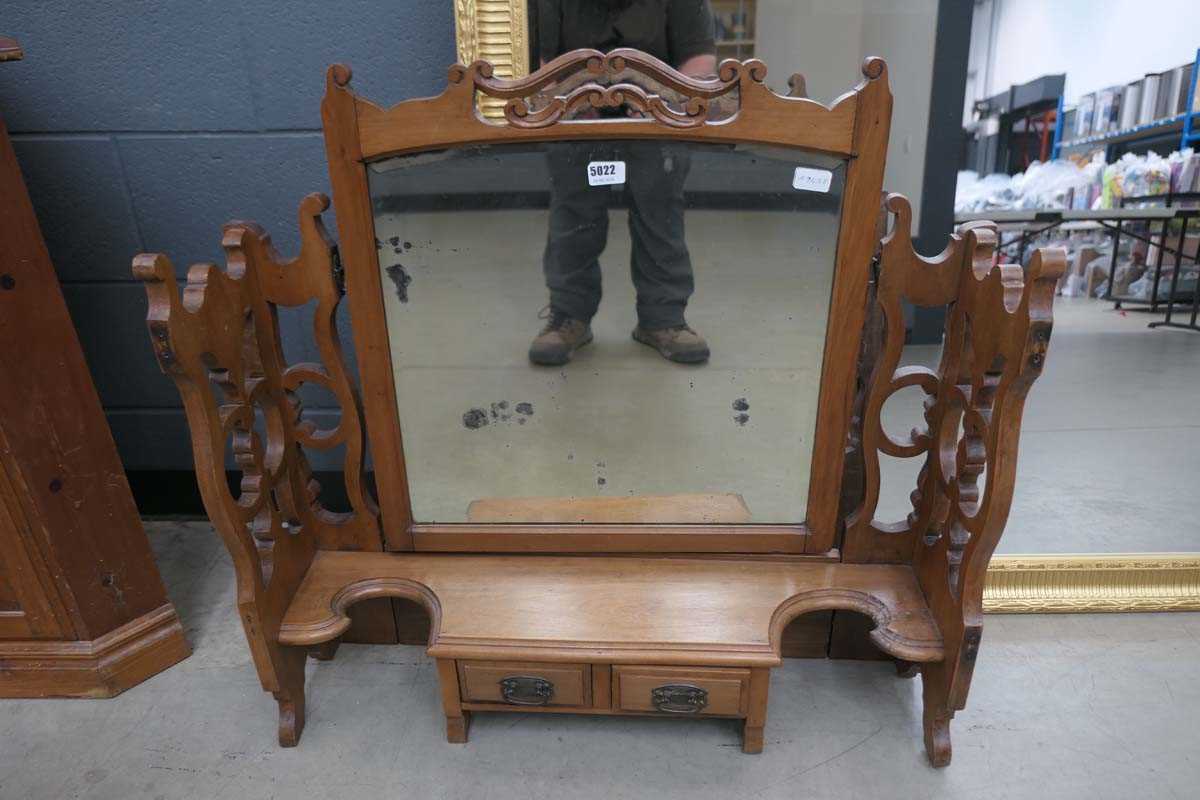 Edwardian mahogany dressing table super structure