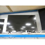 +VAT 43" Hisense TV model 43E7KQTUK with remote control (R59) and stand