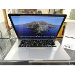 +VAT Apple Macbook Pro 15 A1398-2015, Intel i7-2.8GHz processor, 16GB RAM, 256GB storage, Catalina