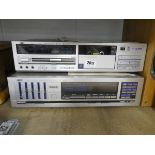 JVC DD-66 Stereo cassette deck, along with JVC R-X60 digital synthesiser receiver, and 2 Monitor