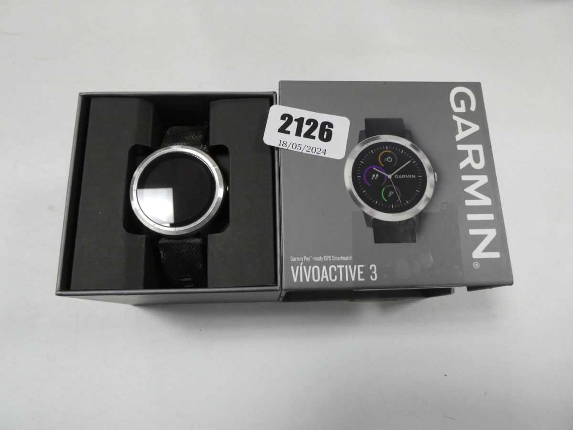 Garmin Vivo active 3 watch in case