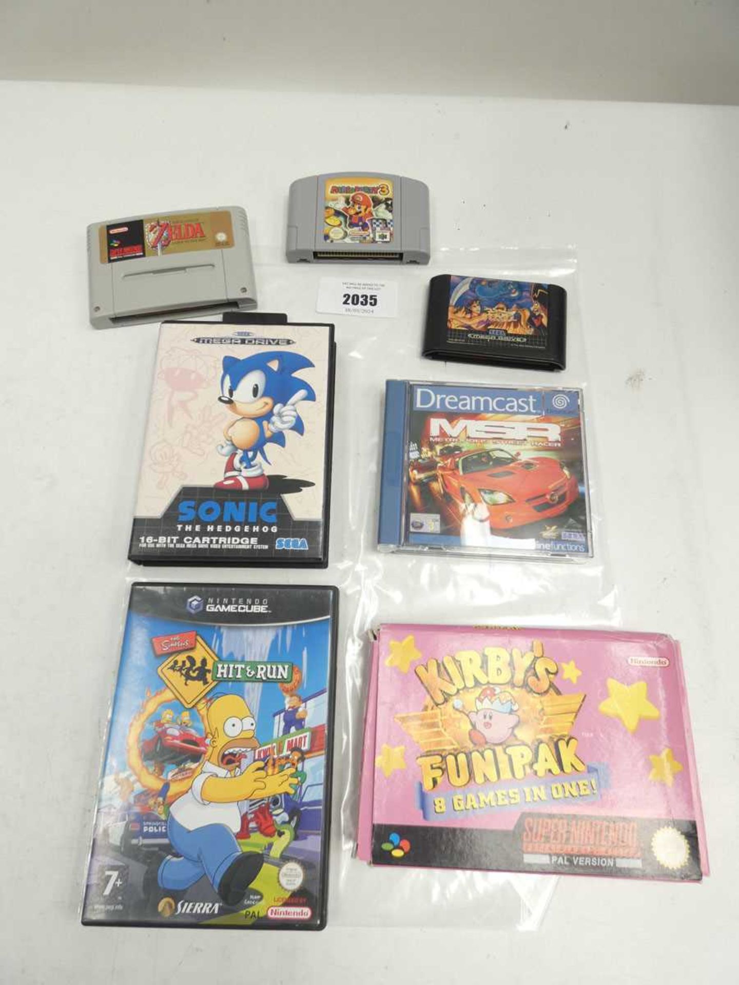 +VAT Selection of Sega Mega Drive, Dreamcast, GameCube, N64 and SNES games