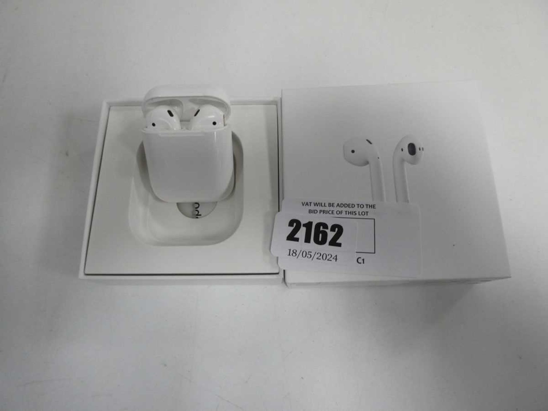 +VAT Boxed pair of Apple airpod 2nd generation (MV7N2ZM/A)