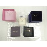 +VAT 3x Swarovski necklaces and Radley bracelet