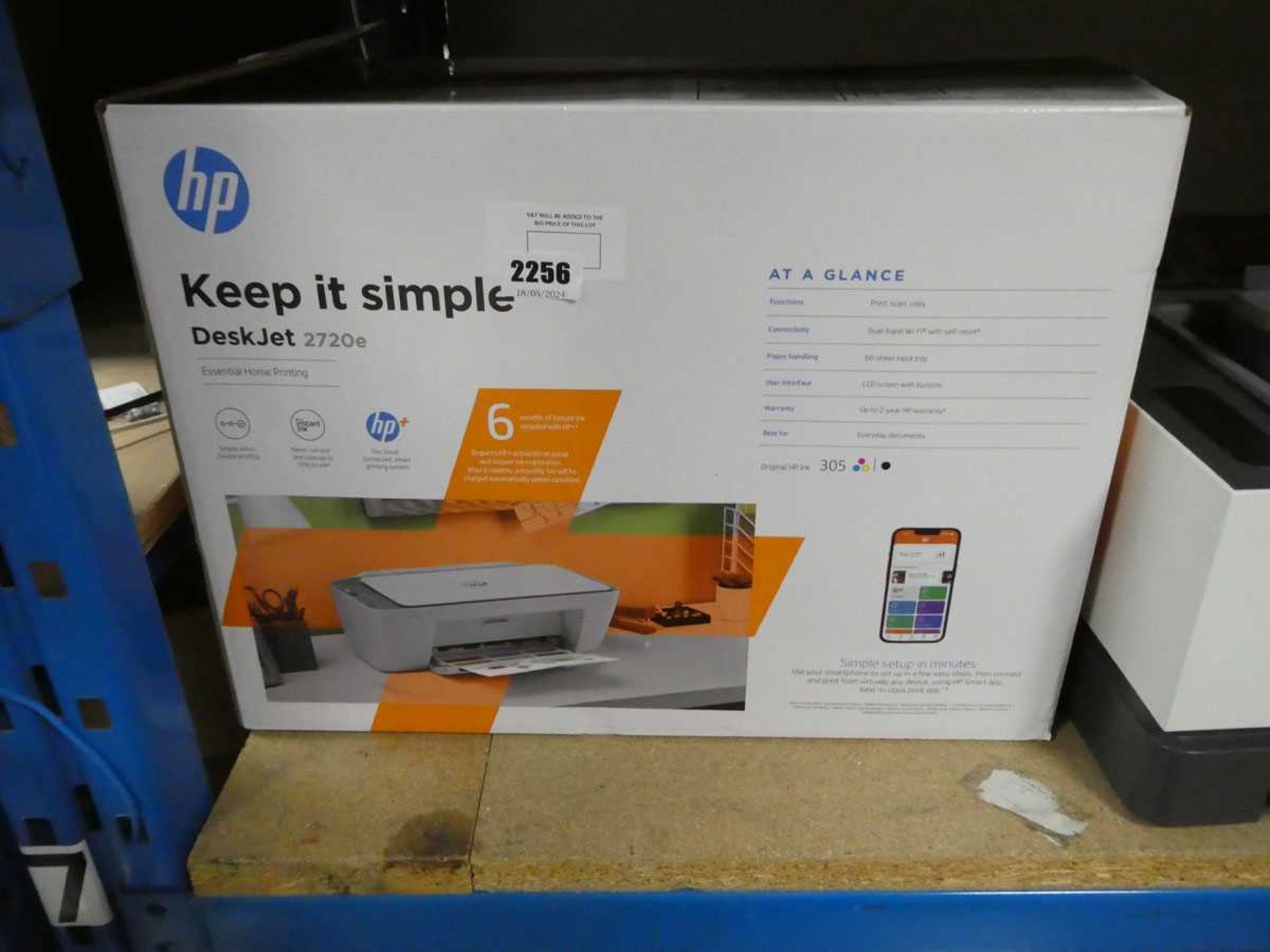 +VAT HP Deskjet 2720E printer in box