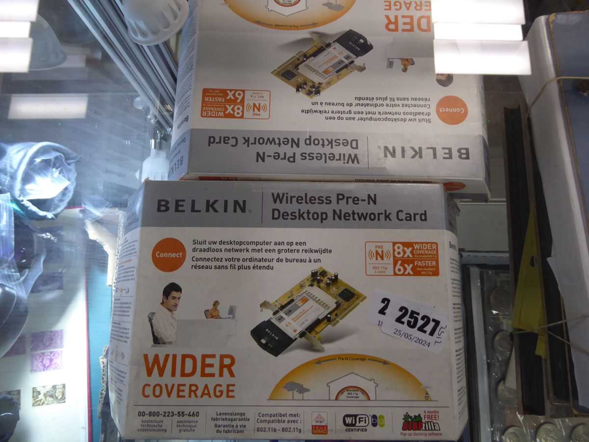 6 Belkin wireless Pre-M desktop network cards