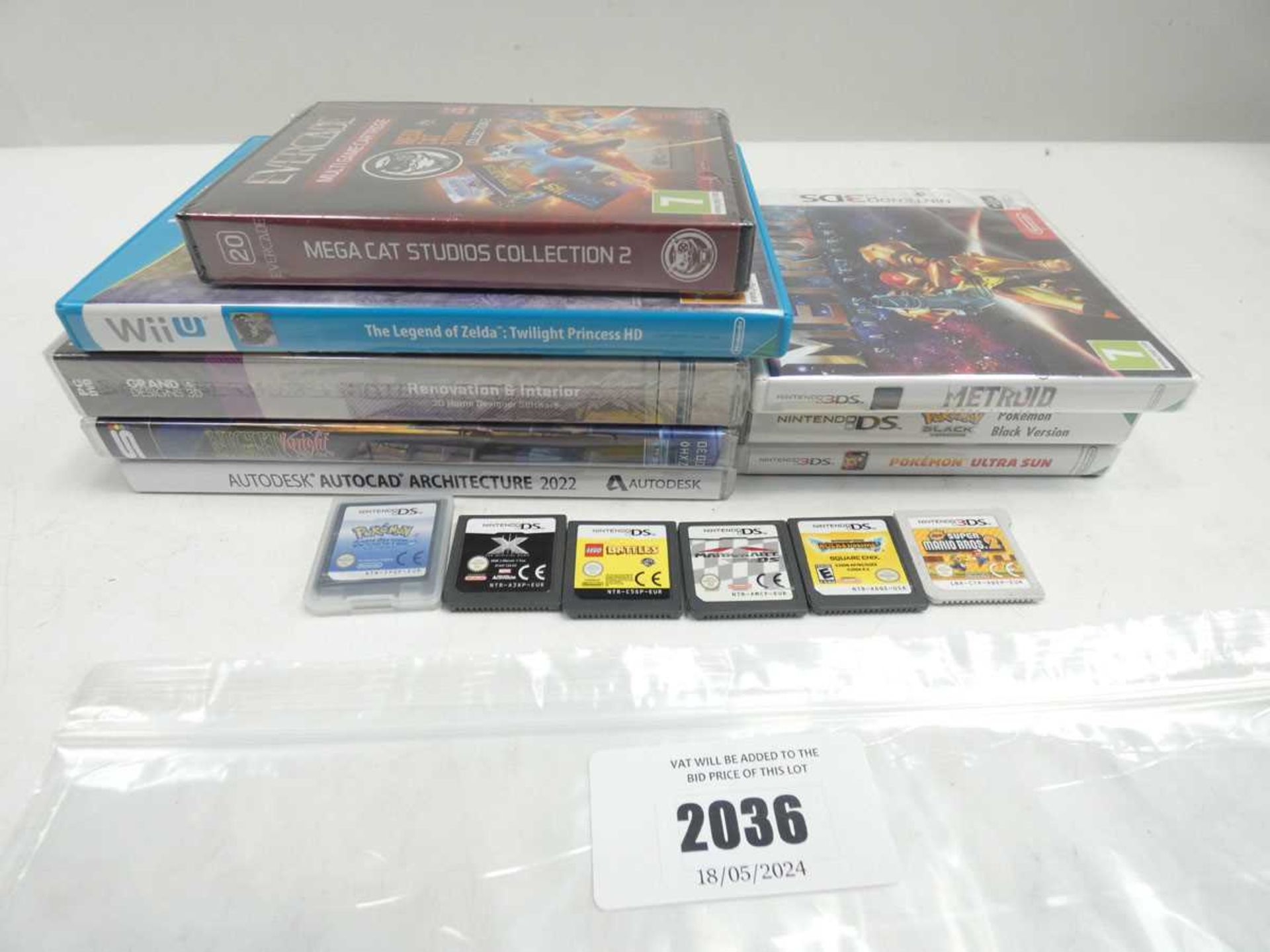 +VAT Various games fro Nintendo 3DS, DS, WiiU, etc