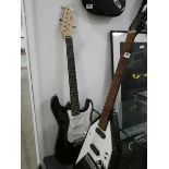 CB Sky electric guitar in black and white