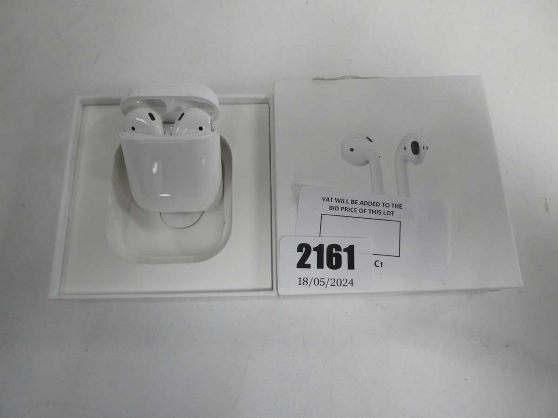 +VAT Boxed pair of Apple airpod 2nd generation (MV7N2ZM/A)