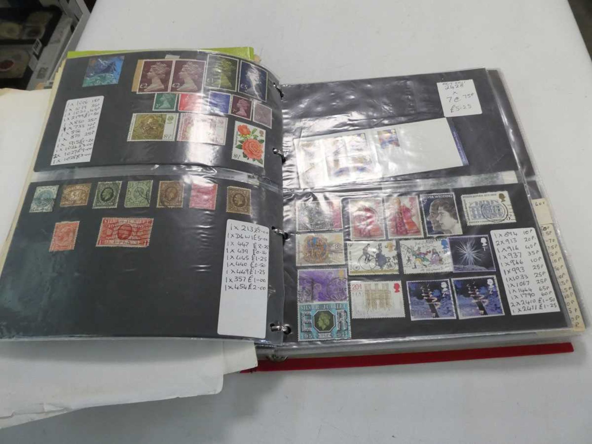 Folder containing first day covers inc. one with printing error on Charlotte Bronte 12p stamp, - Image 3 of 4