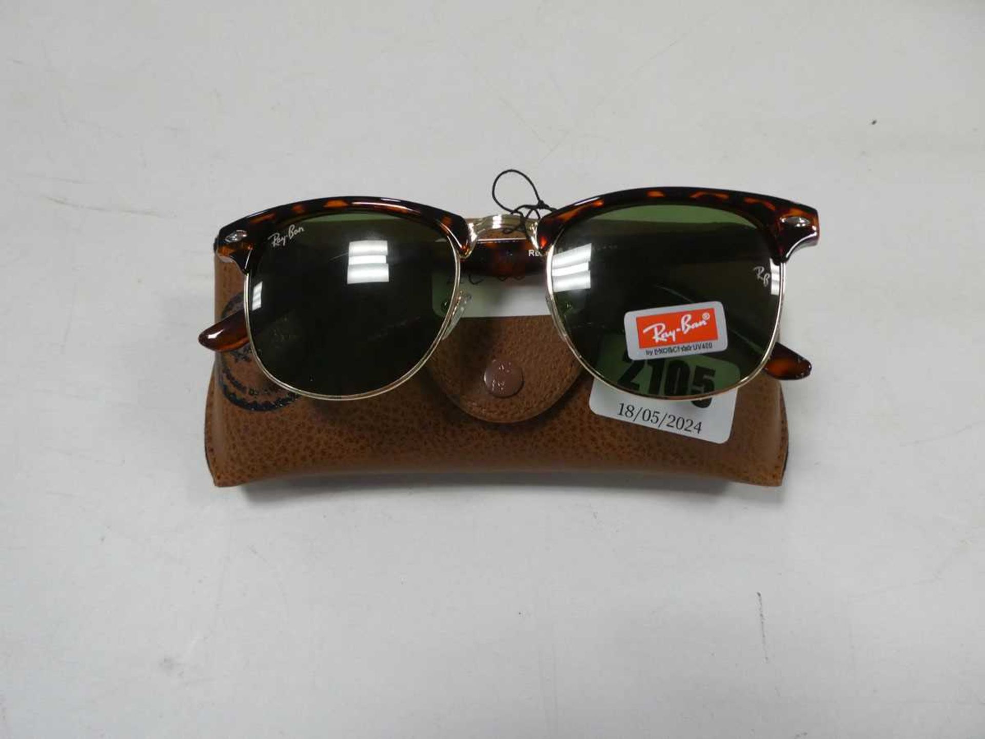 Pair of Rayban sunglasses in case