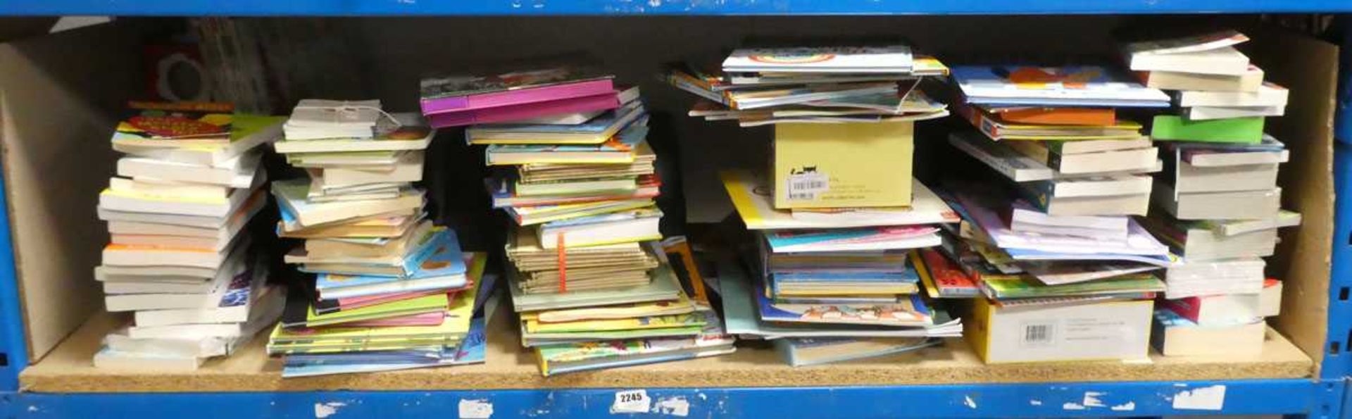 Half shelf of children's books