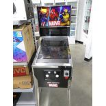 +VAT Arcade One Up Marvel pinball machine, no psu