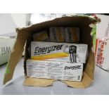 Box containing Energiser batteries